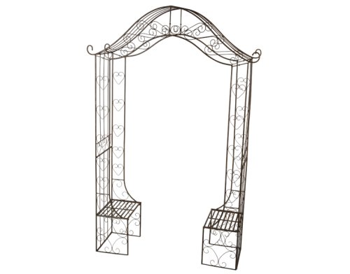 Siena Garden 657184 Rosenbogen Kingsbury, m.2 B&auml;nken, 168x220cm Preisvergleich