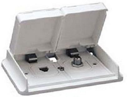 Prime Products 08-6305 RV Trailer Camper Electronics Outdoor Phone/Tv Outlet White