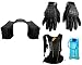 Auto Pearl Premium Quality Bike Accessories Combo Of Water Proof Bike Twin Saddle Bags Black. & Scoyco MC-10 1 Pair of Hand Grip Gloves for Bike Motorcycle Scooter Riding - (Black) & KTM Type Water Rucksack Backpack For Bike Riding / Cycling / Mount Climibing Bag With 2 Ltr. Hydration Bladder. RS.4368.00