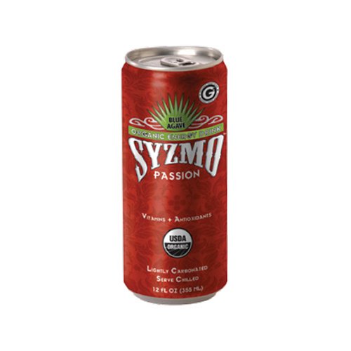 Syzmo Organic Energy Drink, Passion, 12-Ounce Cans (Pack of 24)