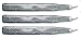 Metallic Silver Traditional Sealing Wax (With Wick) - 3 Sticks