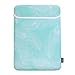 Case Star ® Feather Series Soft Neoprene Laptop Notebook Ultrabook Sleeve Carrying Case Bag for Macbook Pro Macbook Air A1304 13-Inch / 13.3-Inch (Turquoise Blue Color with White Feather)