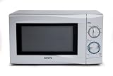 Sanyo EM-S105AS 17 litre 700 watt Mechanical Solo Microwave Oven, Silver