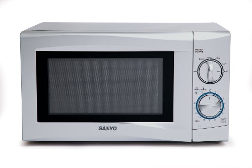 Sanyo EM-S105AS 17 litre 700 watt Mechanical Solo Microwave Oven, Silver