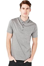 Autograph Pure Cotton Jacquard Spotted Polo Shirt
