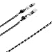 Eyeglass Holder Chain Jewelry 30 inch Black Plated Chain with Black Crystal Bead Detail