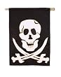Jolly Roger Garden Size Applique Flag
