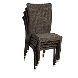Atlantic Bari Stackable Chairs - 4-Pack