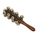 Hand Sleigh Bells on Wood