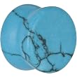 1/2" Turquoise Natural Stone Saddle Plug