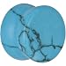 1/2" Turquoise Natural Stone Saddle Plug