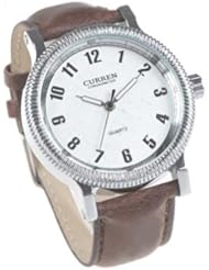 Orient Idea Ori-0385E Stylish Quartz Wrist Watch w/ Round Case & Synthetic Leather Band for Girl Lady Woman - Black
