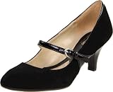 Naturalizer Women's Driven Mary Jane Pump,Black Suede,6 M US