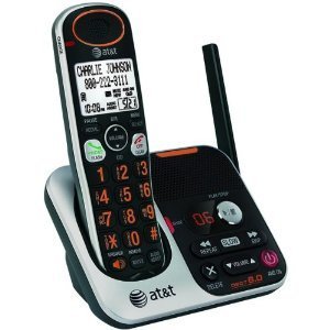 AT&T 32100 DECT 6.0 Cordless Phone, Silver/Black, 1 Handset