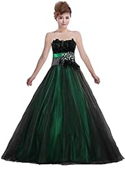 Strapless  Feathers Satin  Ball Gown Prom Dress/Quinceanera Dress 