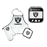 Oakland Raiders Grilling Apron Set