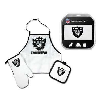 Oakland Raiders Grilling Apron Set