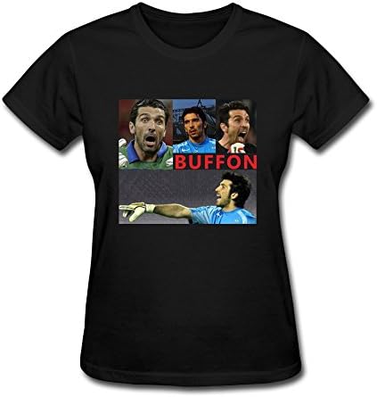 JAJUS Women's Juventus Gianluigi Buffon T-Shirt Black M
