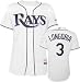 Evan Longoria Majestic Home Authentic Onfield Cool Base Tampa Bay Rays Jersey - 44