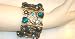 Imported Antique Gold Plated with Simulated Stones Bangles for Women and Teens