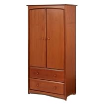Stork Craft Beatrice Armoire Chest in Cognac