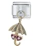 Dangle Heart Umbrella Italian Charms