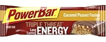 PowerBar Triple Threat Energy Bar, Caramel Peanut Fusion, 1.94-Ounce Bars (Pack of 15)