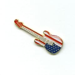 USA Patrioten Gitarre Patriotic Guitar American Flag Pin Pins Anstecker 289