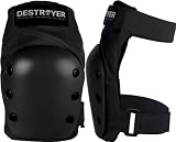 Destroyer Recreation Black Large Knee Skateboard Pads