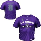 Reebok Los Angeles Kings Drew Doughty Authentic Team Hockey Heathered Speedwick T-Shirt Large