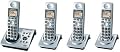 Panasonic Dect 6.0 Series 4 Handset Cordless Phone System with Answering System (KX-TG1034S)