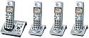 Panasonic Dect 6.0 Series 4 Handset Cordless Phone System with Answering System (KX-TG1034S)
