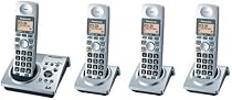 Panasonic Dect 6.0 Series 4 Handset Cordless Phone System with Answering System (KX-TG1034S)