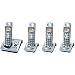 Panasonic Dect 6.0 Series 4 Handset Cordless Phone System with Answering System (KX-TG1034S)