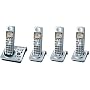 Panasonic Dect 6.0 Series 4 Handset Cordless Phone System with Answering System (KX-TG1034S)