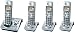 Panasonic Dect 6.0 Series 4 Handset Cordless Phone System with Answering System (KX-TG1034S)