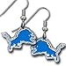 NFL Dangling Earrings - Detroit Lions Logo title=