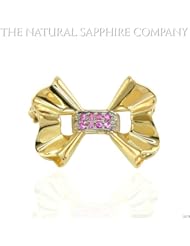Natural Pink Sapphire Brooch