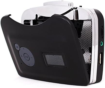 Lineke Portable Cassette Tape To MP3 Player Converter Upgraded & Through USB Drives & With Headphones