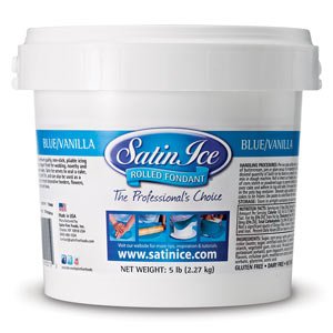 Satin Ice Rolled Fondant - Blue - Vanilla