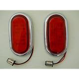 (2) 1942 - 1948 Ford 48 LED Red Stop Turn Brake Tail Lights 1943 44 45 46 47 