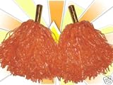 Sporting Goods : Orange Cheer Leader Pom Poms