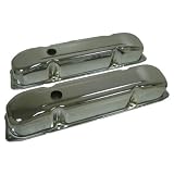 1958-88 Mopar Big Block 383-426-440 Steel Wedge Valve Covers - Chrome by CFR Performance