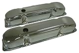 1958-88 Mopar Big Block 383-426-440 Steel Wedge Valve Covers - Chrome