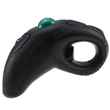 Wireless USB HandHeld Finger Trackball Mouse with Laser Pointer