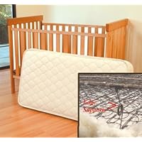 Organic Wool/Cotton Crib 242 Coil Mattress 28x52