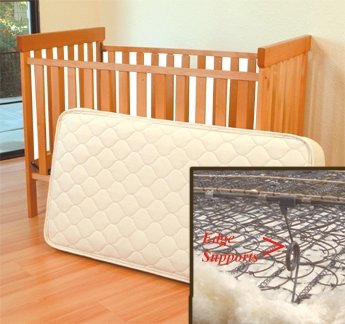 Organic Wool/Cotton Crib 242 Coil Mattress 28x52