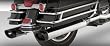VANCE & HINES MONSTER OVALS EXHAUST MUFFLERS CHROME WITH BLACK TIPS 16753 1995+ TOURING MODELS FOR HARLEY