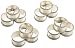 DII Silver Band Napkin Ring, Set of 12
