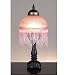 6 Fringed Globe Pink & Base